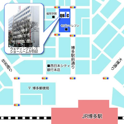 博多駅より徒歩4分　【docomoショップ】が目印です。